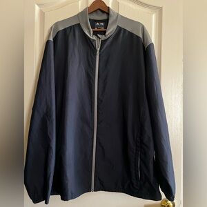 adidas Men's Blue and Gray Windbreaker